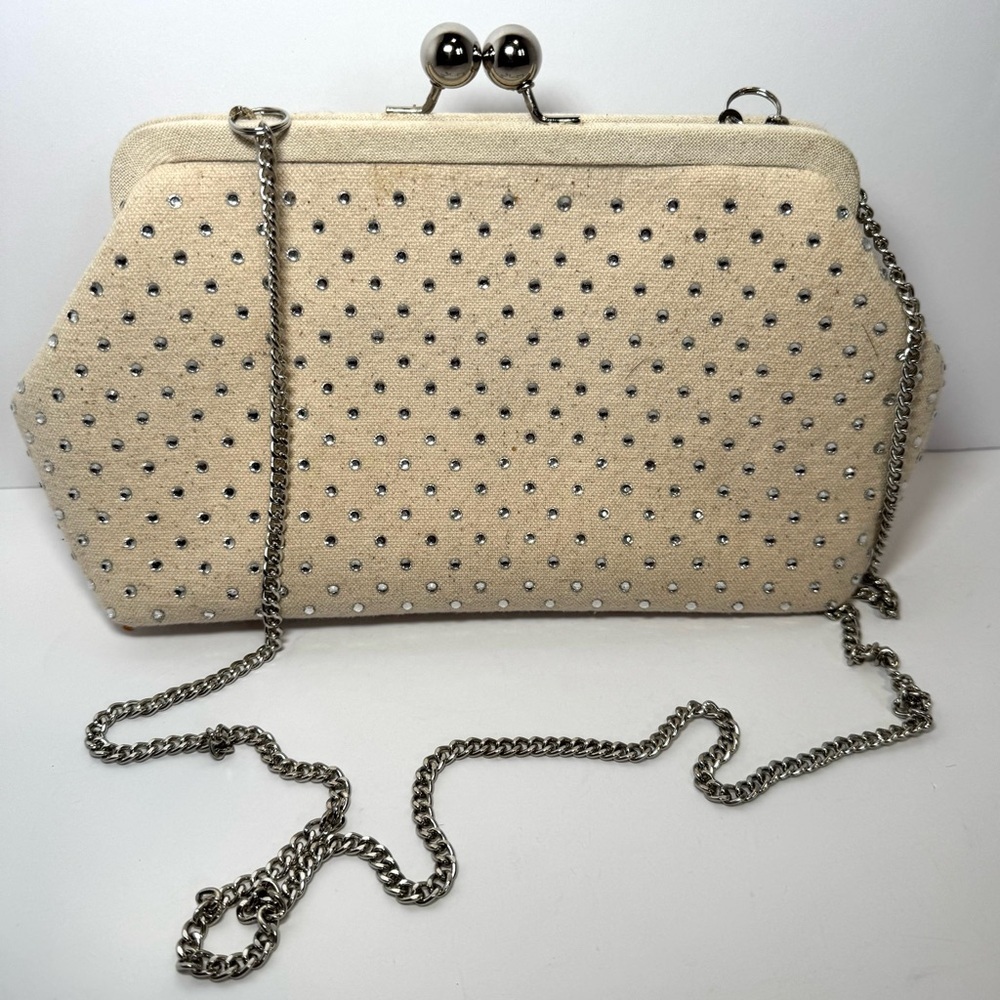 J.Crew Portofino canvas clutch bag